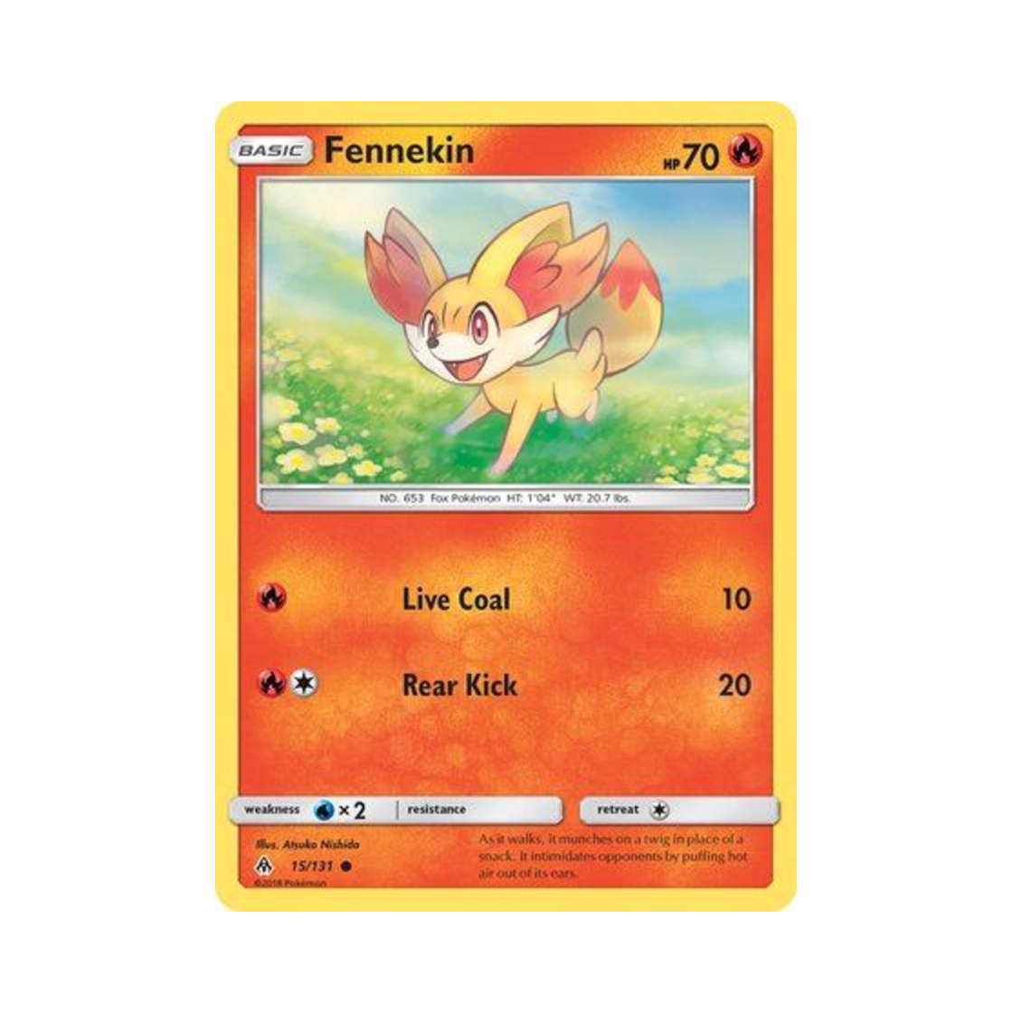 포켓몬 TCG 푸호꼬 C 포비든 라이트 (영문판)(Pokemon TCG Fennekin C Forbidden Light (English Ver.)) - 1