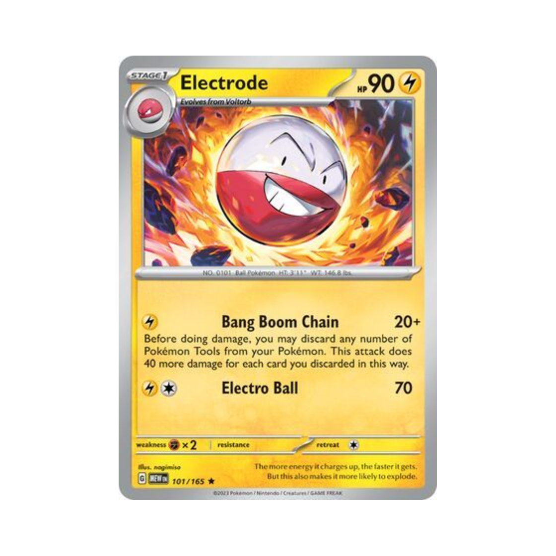 포켓몬 TCG 붐볼 R 스칼렛 & 바이올렛 151 (영문판)(Pokemon TCG Electrode R Scarlet & Violet 151 (English Ver.)) - 1