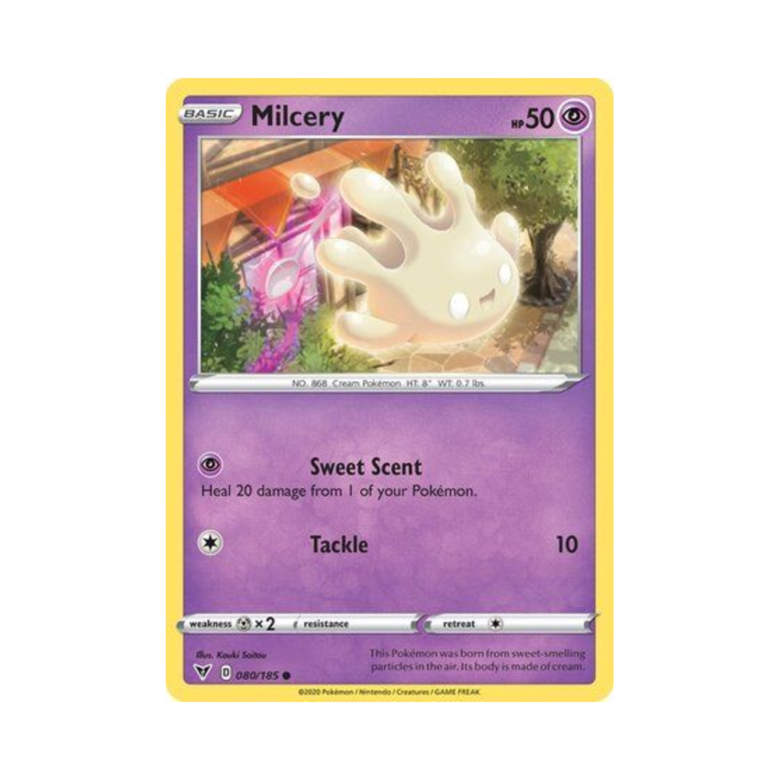 포켓몬 TCG 마빌크 C 비비드 볼티지 (영문판)(Pokemon TCG Milcery C Vivid Voltage (English Ver.)) - 1
