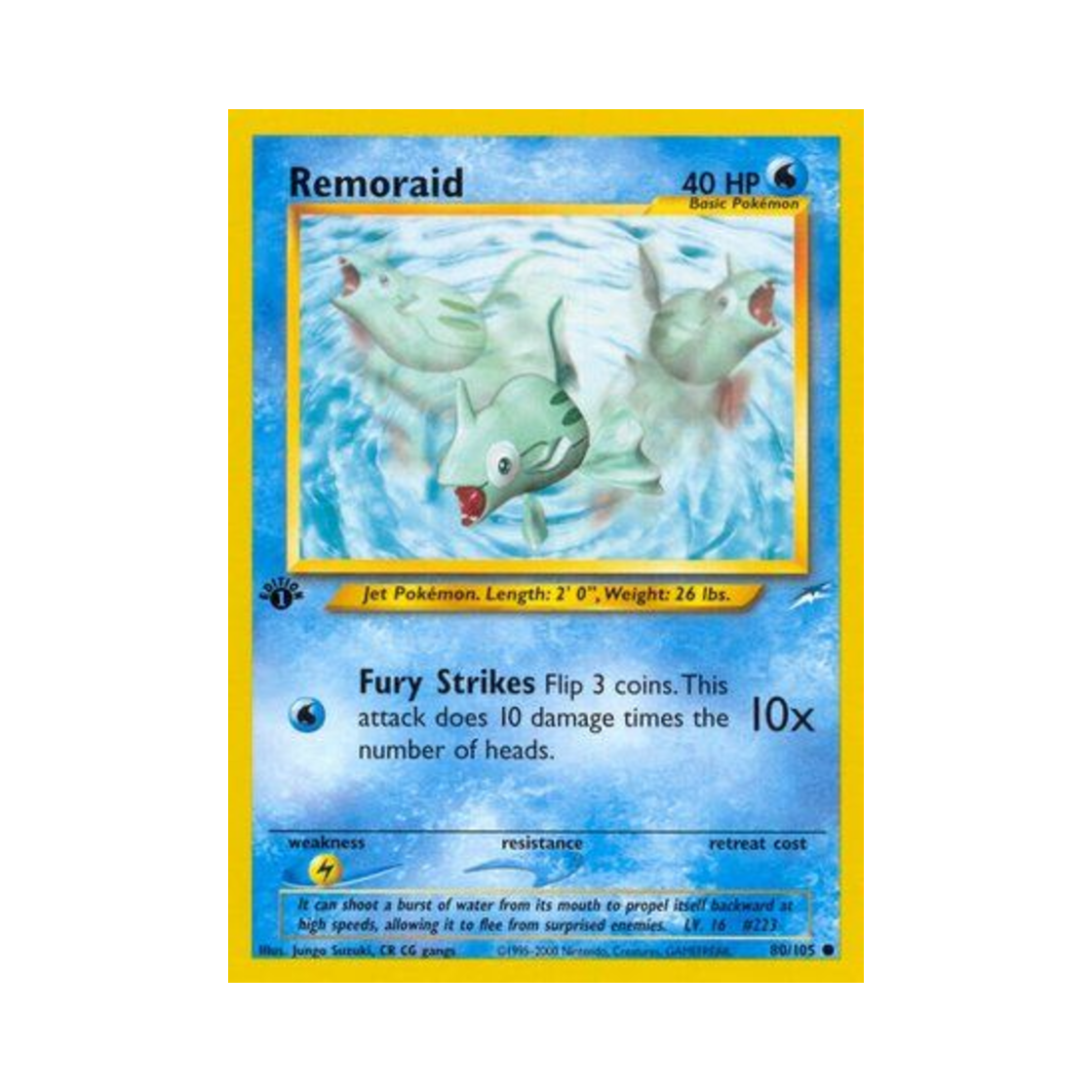 포켓몬 TCG 총어 C 네오 데스티니 (영문판)(Pokemon TCG Remoraid C Neo Destiny (English Ver.)) - 1