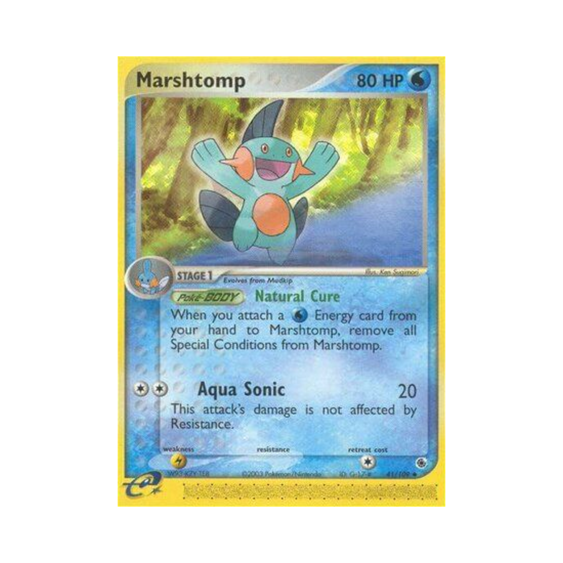 포켓몬 TCG 늪짱이 U EX 루비 & 사파이어 (영문판)(Pokemon TCG Marshtomp U EX Ruby & Sapphire (English Ver.)) - 1
