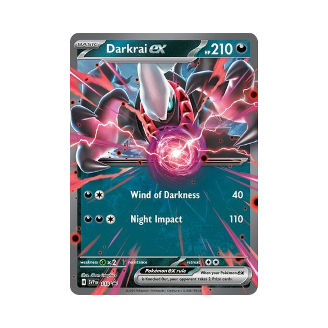 포켓몬 TCG 다크라이 ex P 스칼렛 & 바이올렛 프로모 카드 (영문판)(Pokemon TCG Darkrai ex P Scarlet & Violet Promos (English Ver.)) - 1