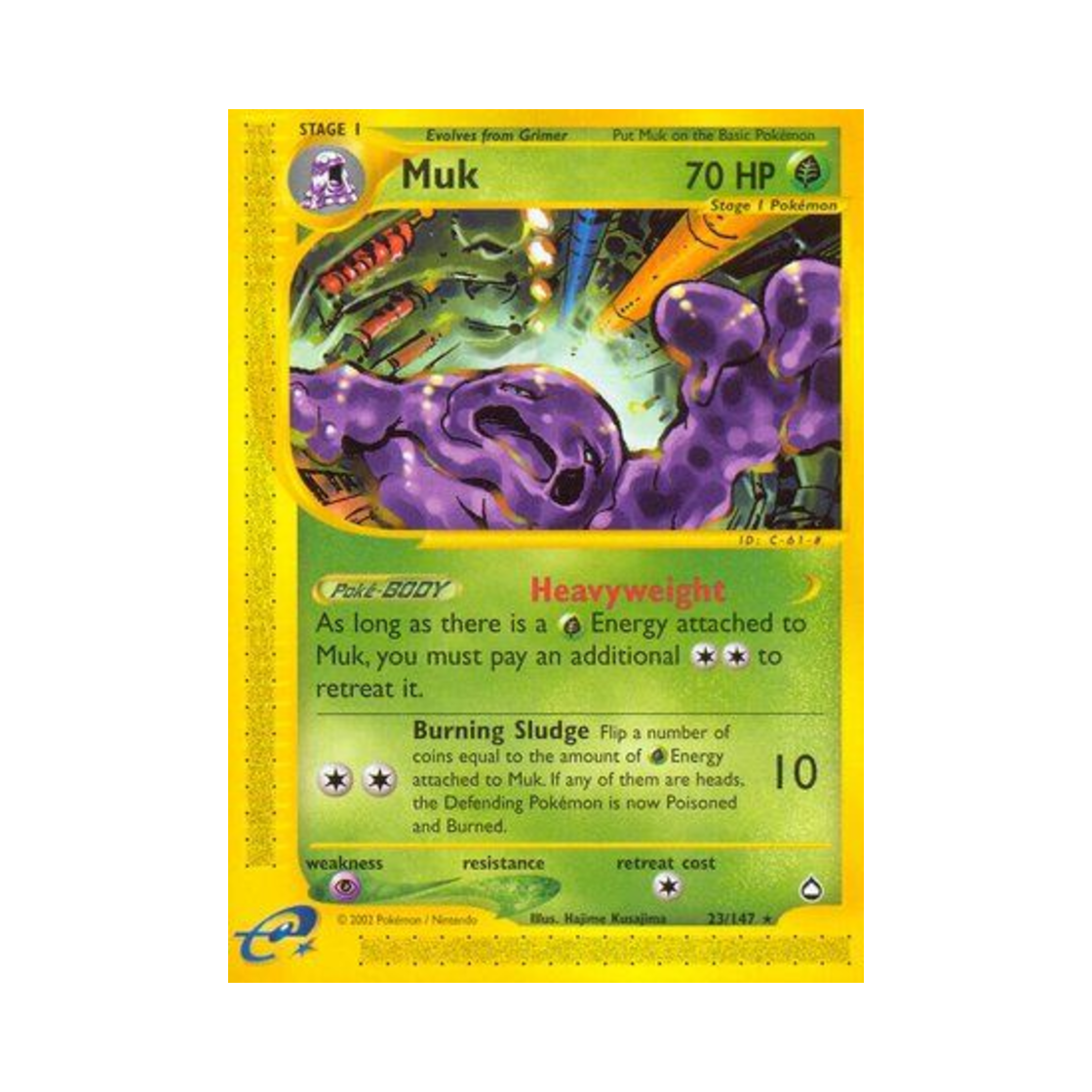 포켓몬 TCG 질뻐기 R 아쿠아폴리스 (영문판)(Pokemon TCG Muk R Aquapolis (English Ver.)) - 1