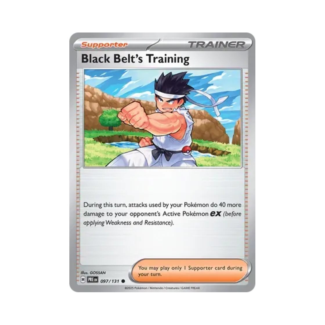 PRE097/131 Pokemon TCG Black Belt's Training C Prismatic Evolutions (English Ver.)