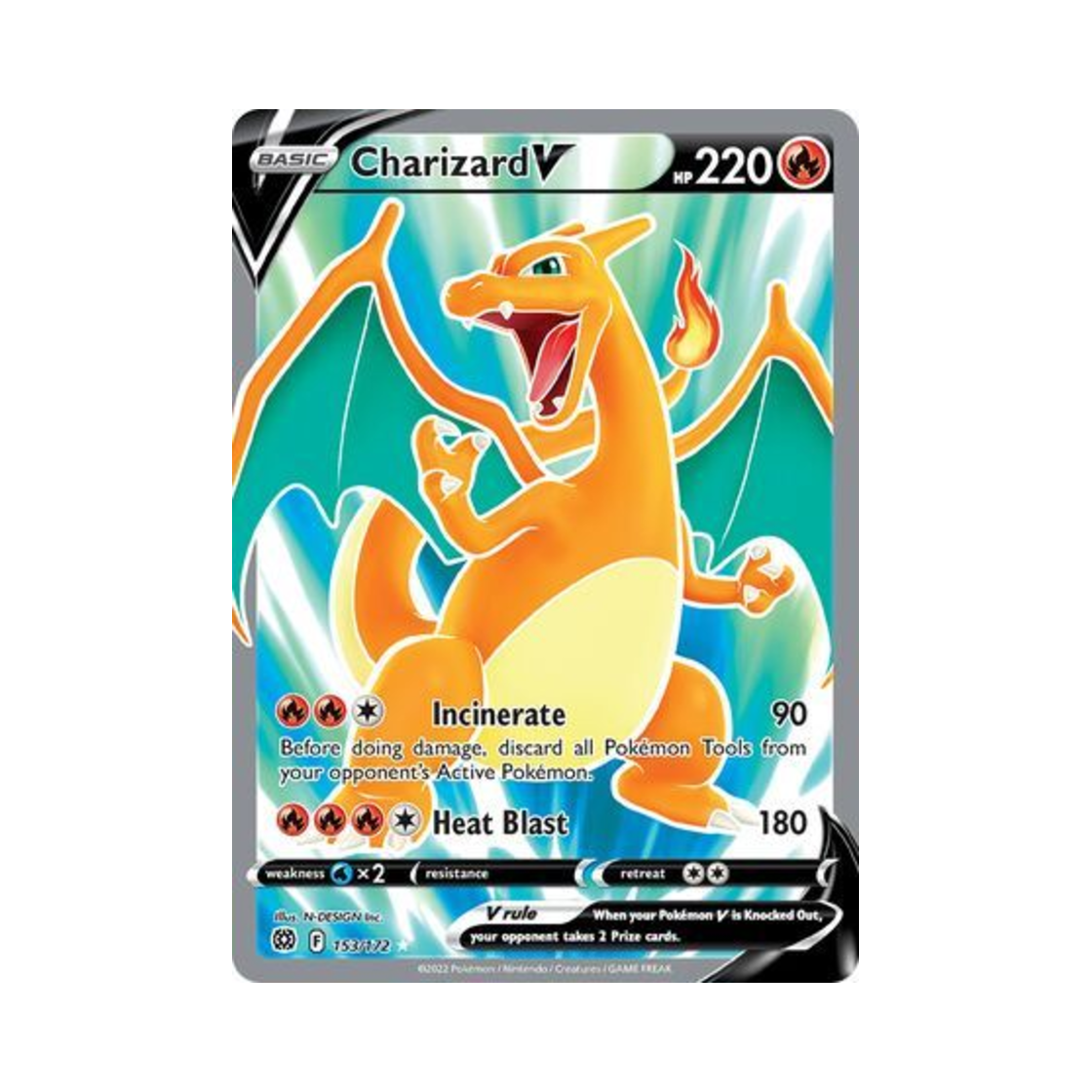 포켓몬 TCG 리자몽 V RU 브릴리언트 스타즈 (영문판)(Pokemon TCG Charizard V RU Brilliant Stars (English Ver.))