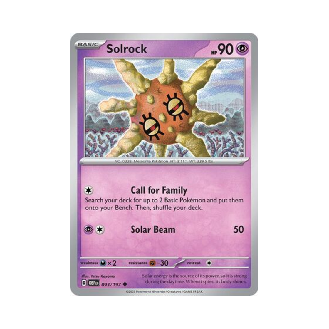 포켓몬 TCG 솔록 U 옵시디언 플레임즈 (영문판)(Pokemon TCG Solrock U Obsidian Flames (English Ver.)) - 1