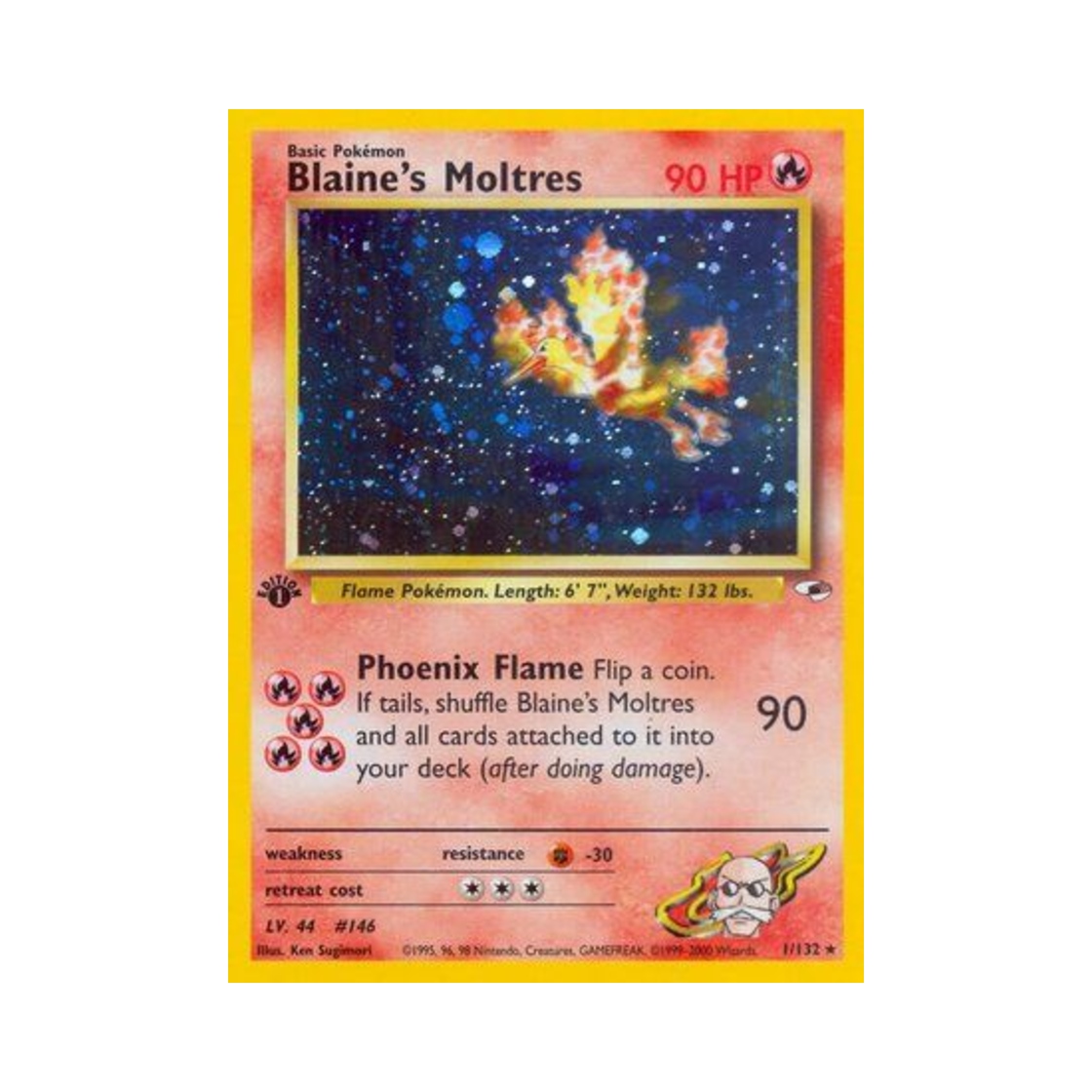 포켓몬 TCG 강연의 파이어 RH 짐 히어로즈 (영문판)(Pokemon TCG Blaine's Moltres RH Gym Heroes (English Ver.)) - 1
