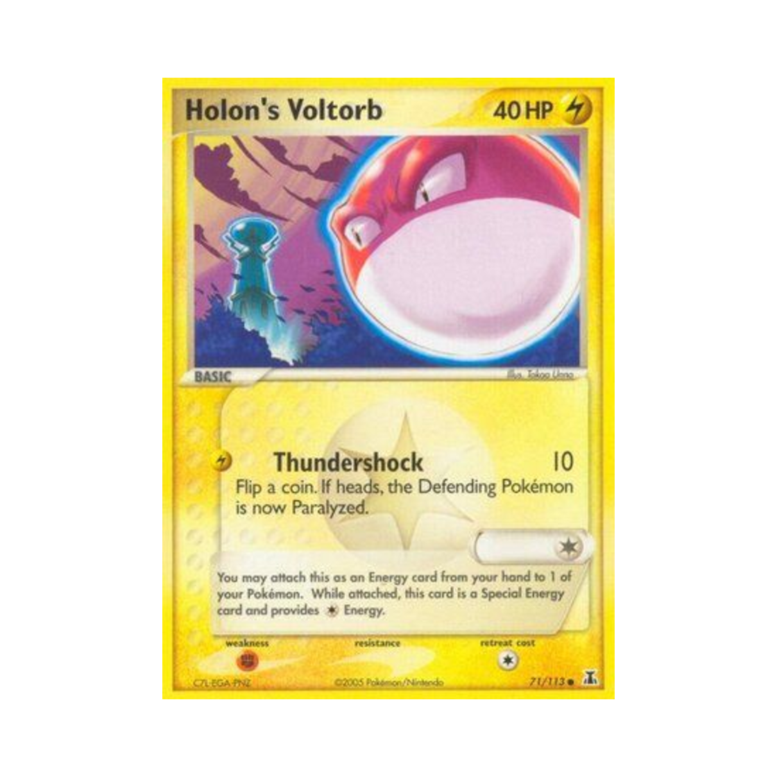 포켓몬 TCG 홀론의 찌리리공 C EX 델타 스페이시스 (영문판)(Pokemon TCG Holon's Voltorb C EX Delta Species (English Ver.))