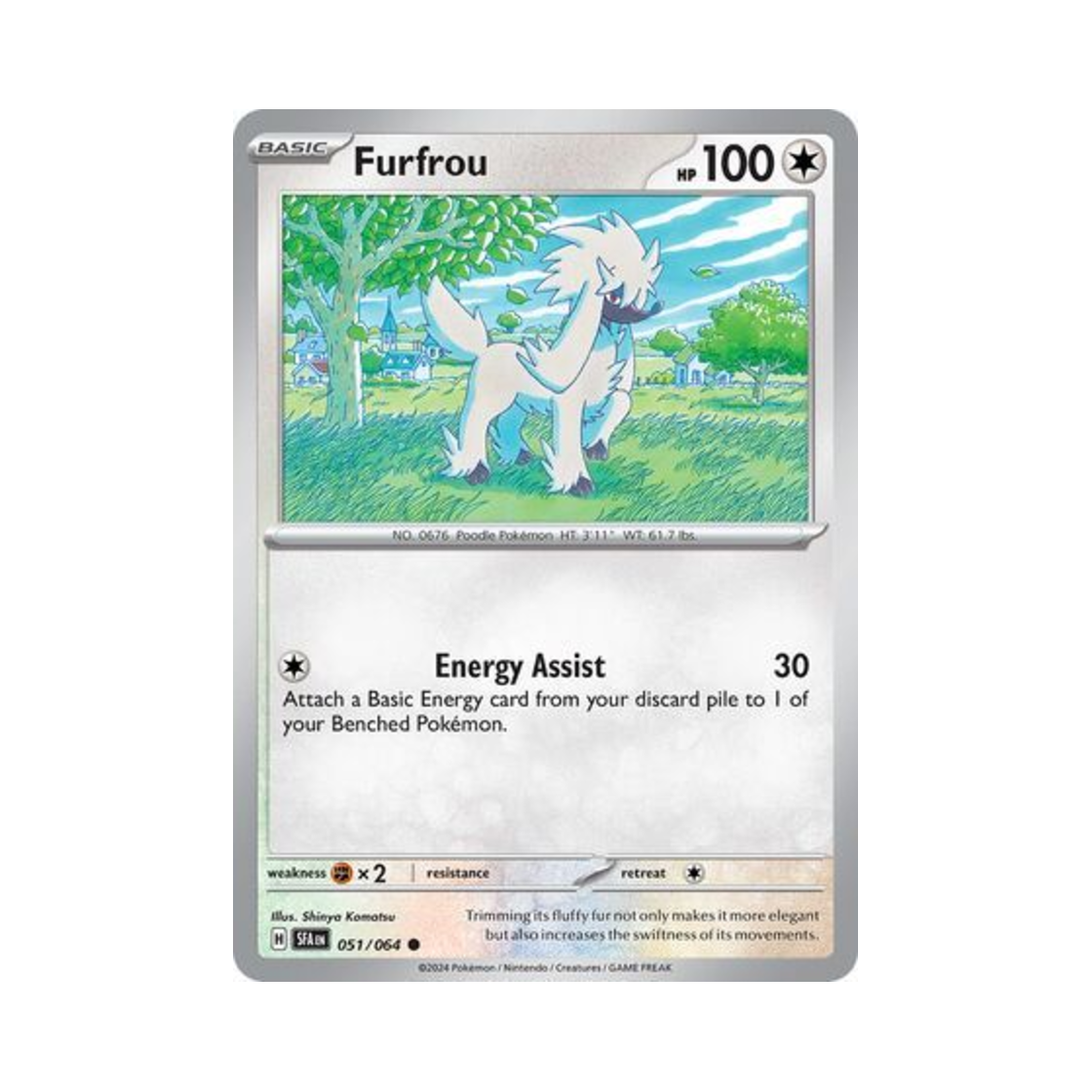 포켓몬 TCG 트리미앙 C 슈라우디드 페이블 (영문판)(Pokemon TCG Furfrou C Shrouded Fable (English Ver.)) - 1