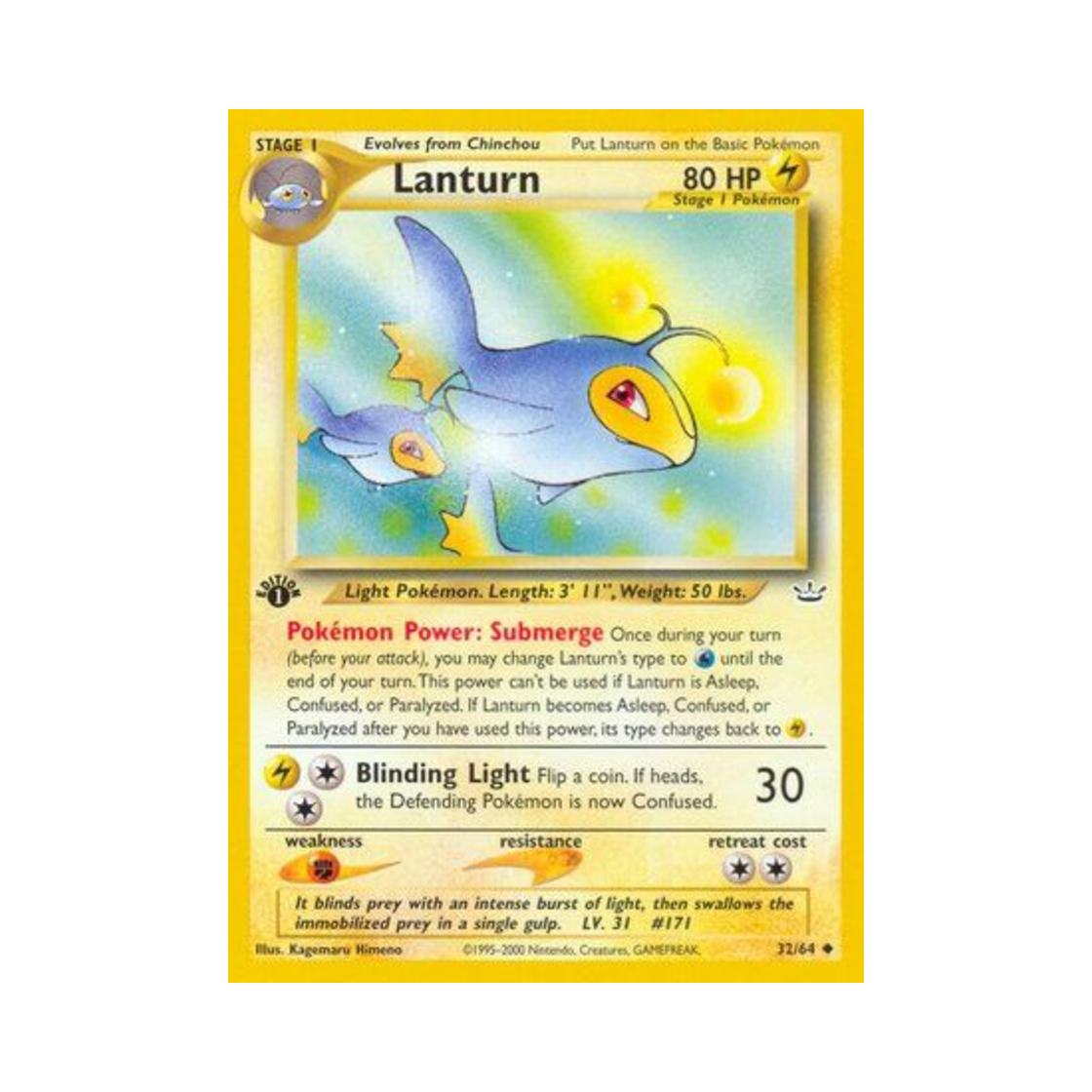 포켓몬 TCG 랜턴 U 네오 레버레이션 (영문판)(Pokemon TCG Lanturn U Neo Revelation (English Ver.)) - 1
