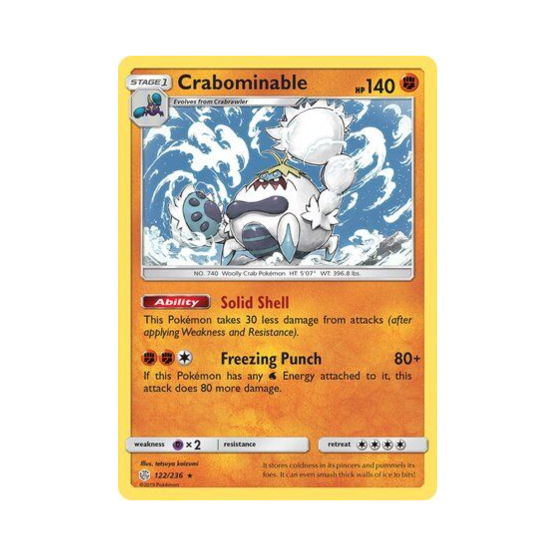포켓몬 TCG 모단단게 R 코스믹 이클립스 (영문판)(Pokemon TCG Crabominable R Cosmic Eclipse (English Ver.)) - 1