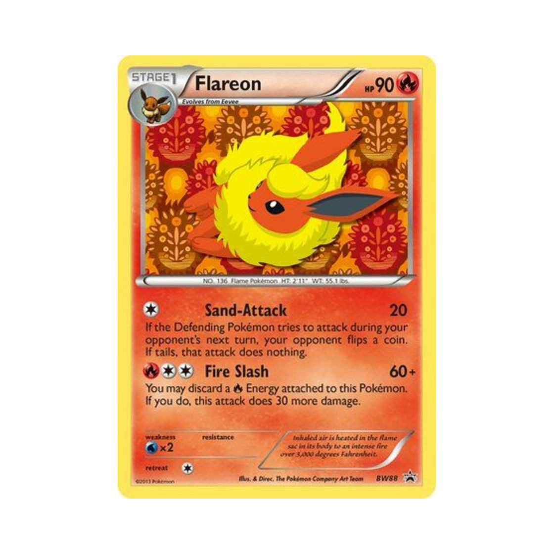 포켓몬 TCG 부스터 P 블랙 & 화이트 프로모카드 (영문판)(Pokemon TCG Flareon P Black & White Promos (English Ver.)) - 1
