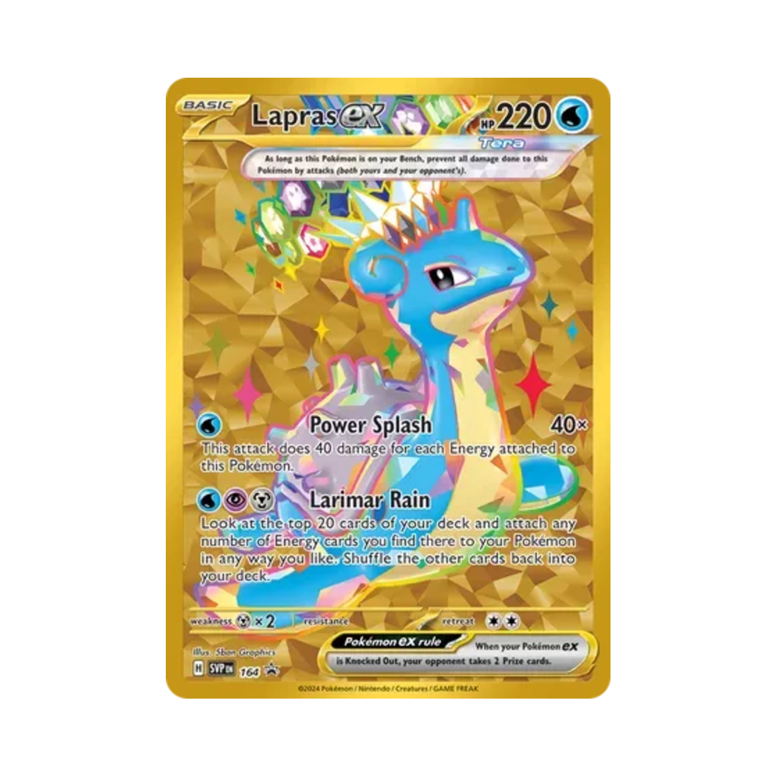 SVP164 Pokemon TCG Lapras ex P Scarlet & Violet Promos (English Ver.)