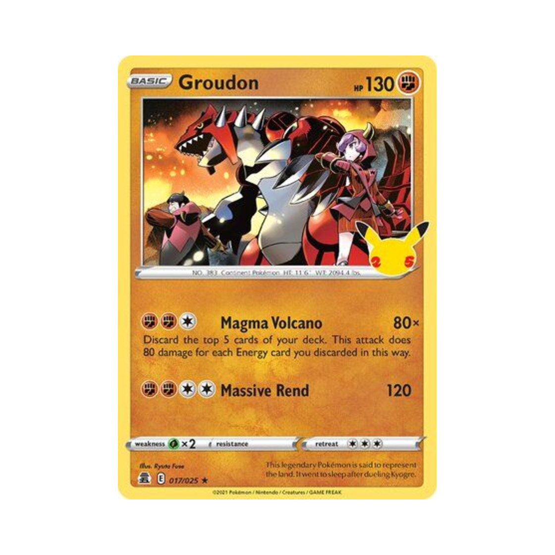 포켓몬 TCG 그란돈 R 셀레브레이션즈 (영문판)(Pokemon TCG Groudon R Celebrations (English Ver.)) - 1