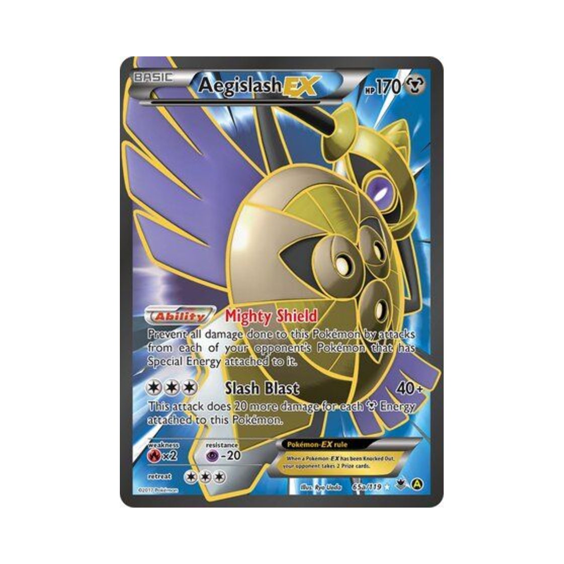포켓몬 TCG 킬가르도 ex RU 옐로우 A 얼터네이트 (영문판)(Pokemon TCG Aegislash ex RU Yellow A Alternate (English Ver.)) - 1