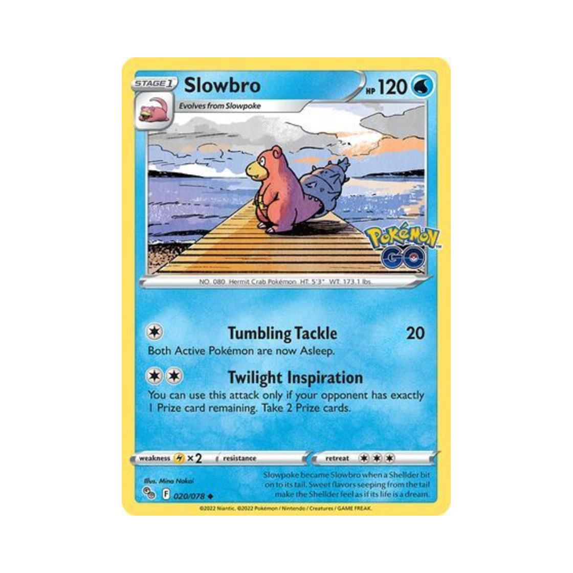포켓몬 TCG 야도란 U 포켓몬 고 (영문판)(Pokemon TCG Slowbro U Pokemon GO (English Ver.)) - 1