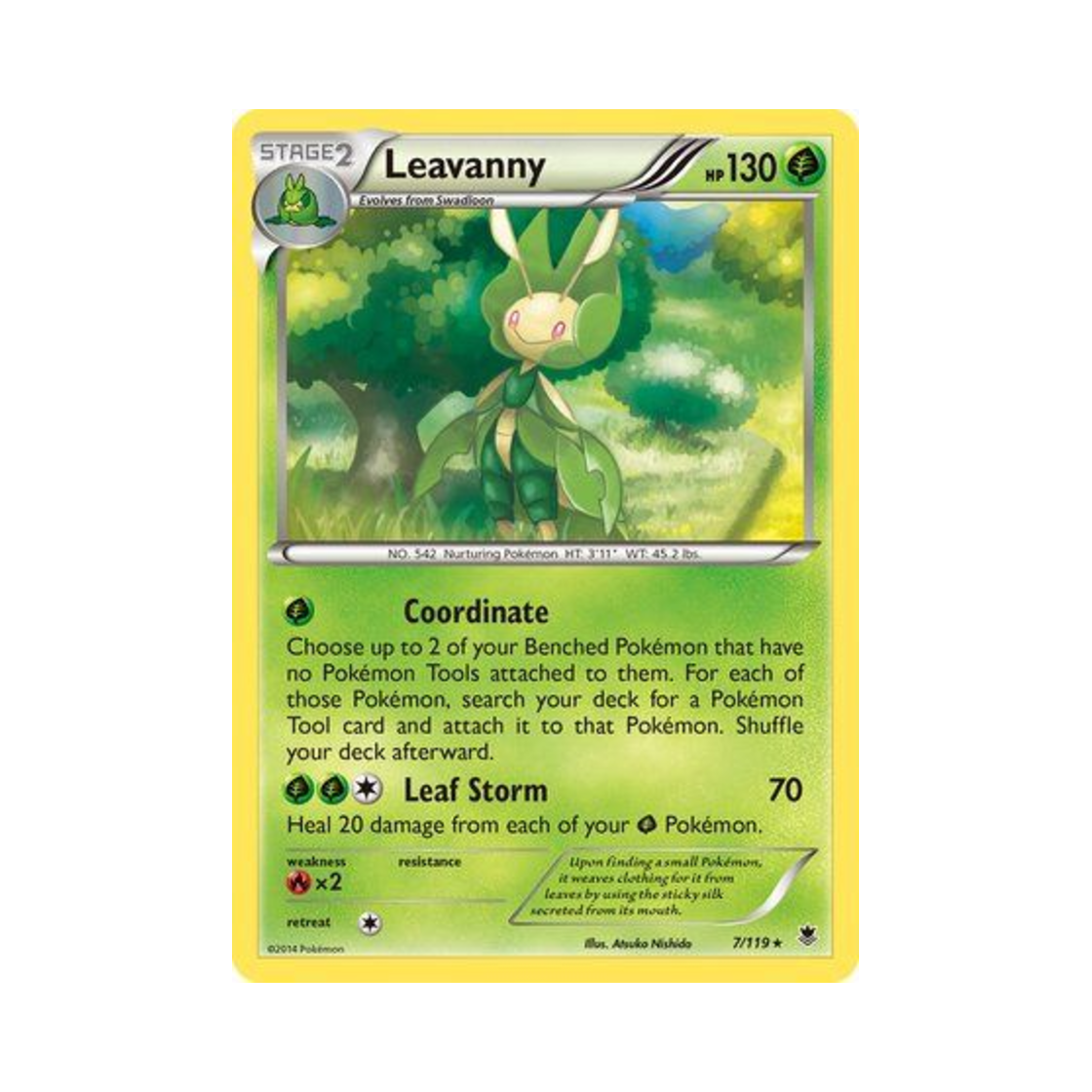 포켓몬 TCG 모아머 R 팬텀 포스 (영문판)(Pokemon TCG Leavanny R Phantom Forces (English Ver.)) - 1