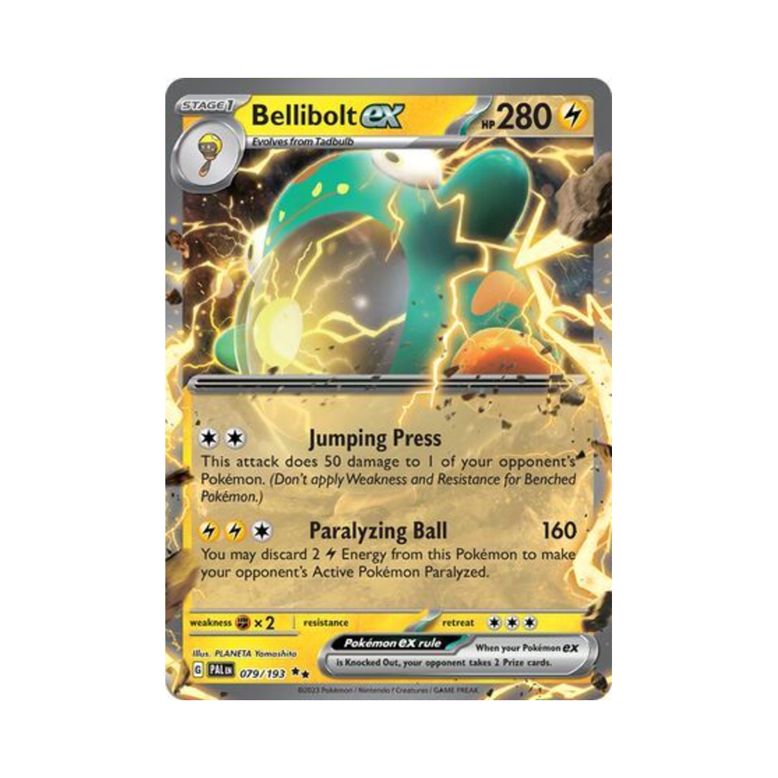포켓몬 TCG 찌리배리 ex DR 팔데아 이볼브드 (영문판)(Pokemon TCG Bellibolt ex DR Paldea Evolved (English Ver.))