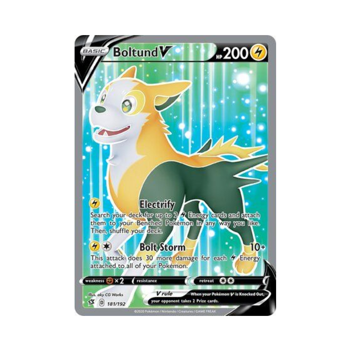 포켓몬 TCG 펄스멍 V RU 레벌 크래시 (영문판)(Pokemon TCG Boltund V RU Rebel Clash (English Ver.)) - 1