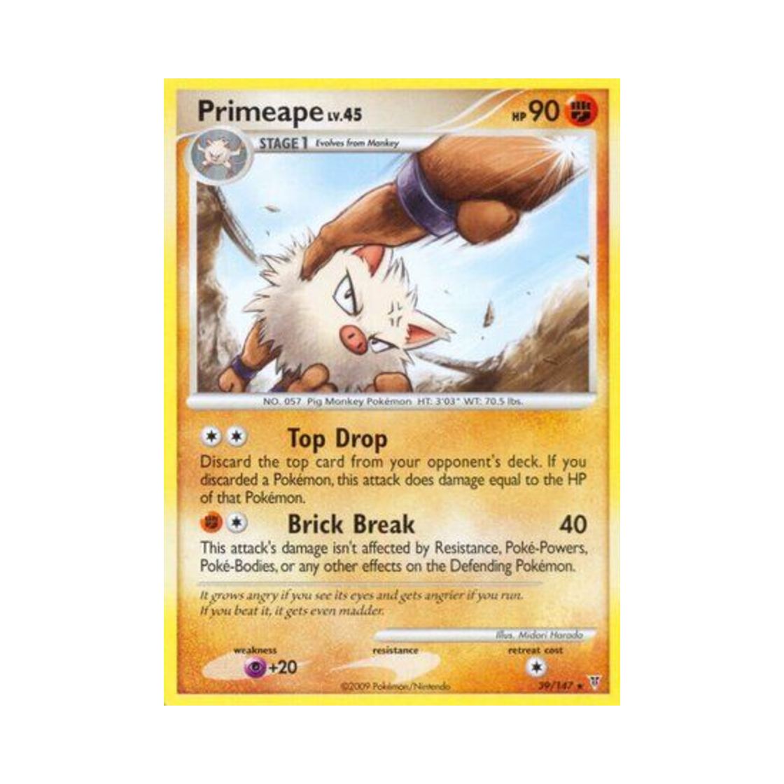 포켓몬 TCG 성원숭 R 슈프림 빅터스 (영문판)(Pokemon TCG Primeape R Supreme Victors (English Ver.)) - 1