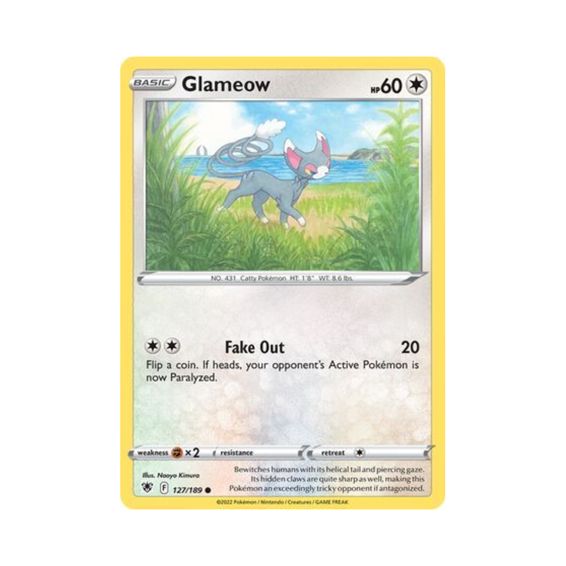 포켓몬 TCG 나옹마 C 아스트랄 레디안스 (영문판)(Pokemon TCG Glameow C Astral Radiance (English Ver.)) - 1