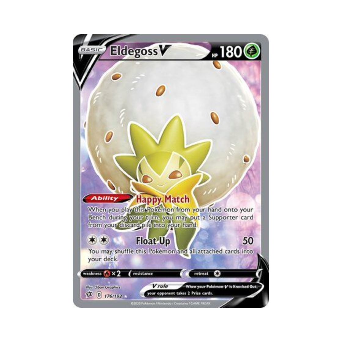 포켓몬 TCG 백솜모카 V RU 레벌 크래시 (영문판)(Pokemon TCG Eldegoss V RU Rebel Clash (English Ver.)) - 1