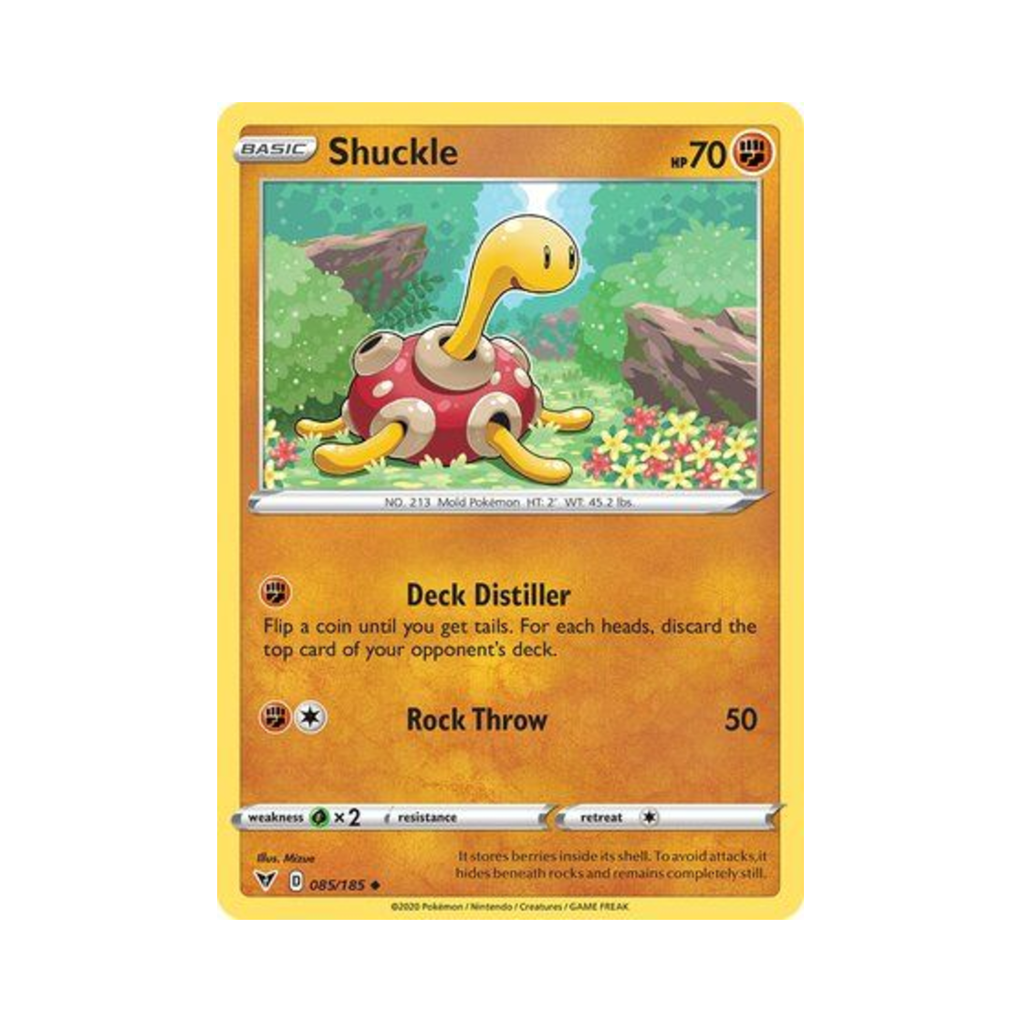 포켓몬 TCG 단단지 U 비비드 볼티지 (영문판)(Pokemon TCG Shuckle U Vivid Voltage (English Ver.)) - 1