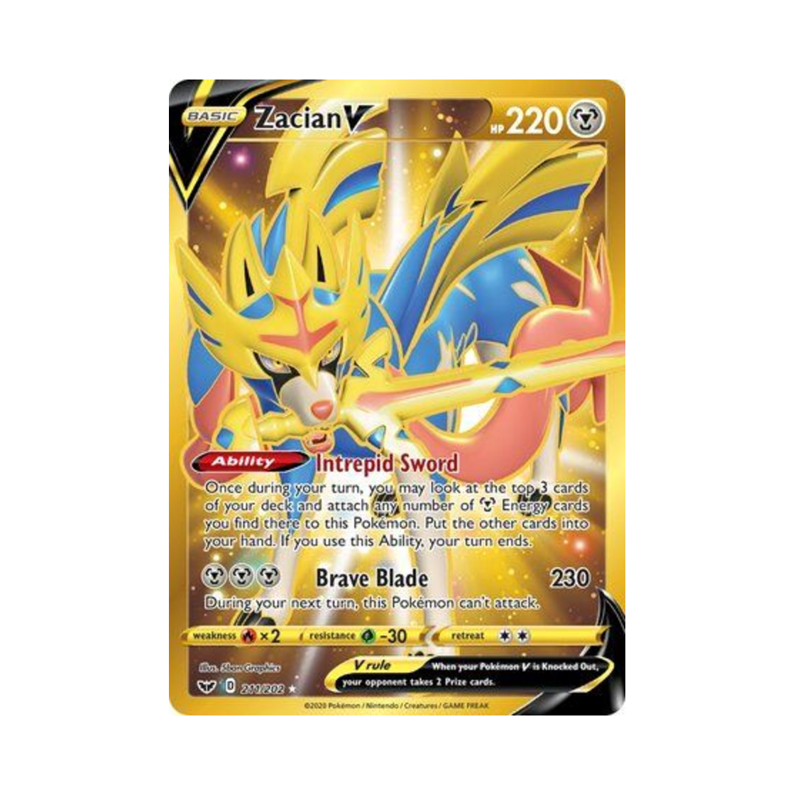 SSH211/202 Pokemon TCG Zacian V RS Sword & Shield (English Ver.)