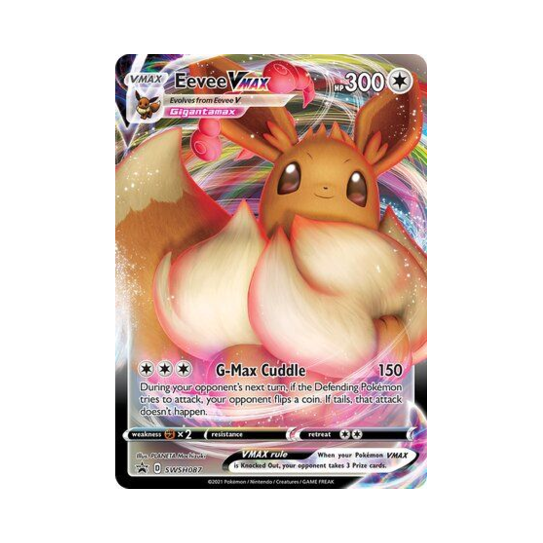 SSPSWSH087 Pokemon TCG Eevee VMAX P Sword & Shield Promos (English Ver.)