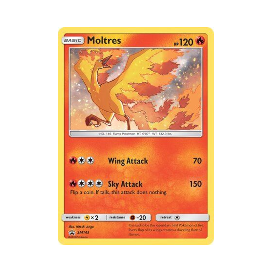 포켓몬 TCG 파이어 P 썬 & 문 프로모카드 (영문판)(Pokemon TCG Moltres P Sun & Moon Promos (English Ver.)) - 1