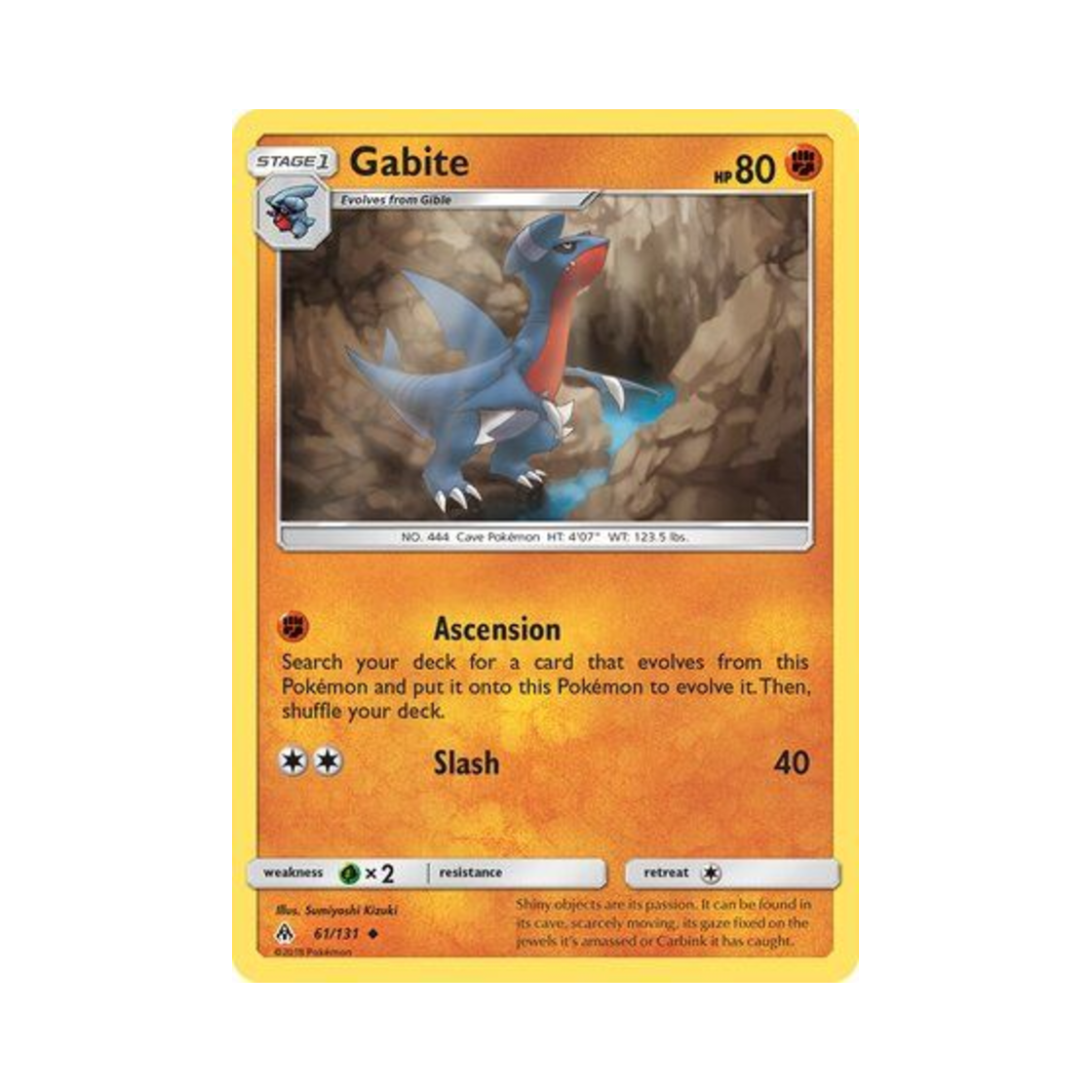 포켓몬 TCG 한바이트 U 포비든 라이트 (영문판)(Pokemon TCG Gabite U Forbidden Light (English Ver.))