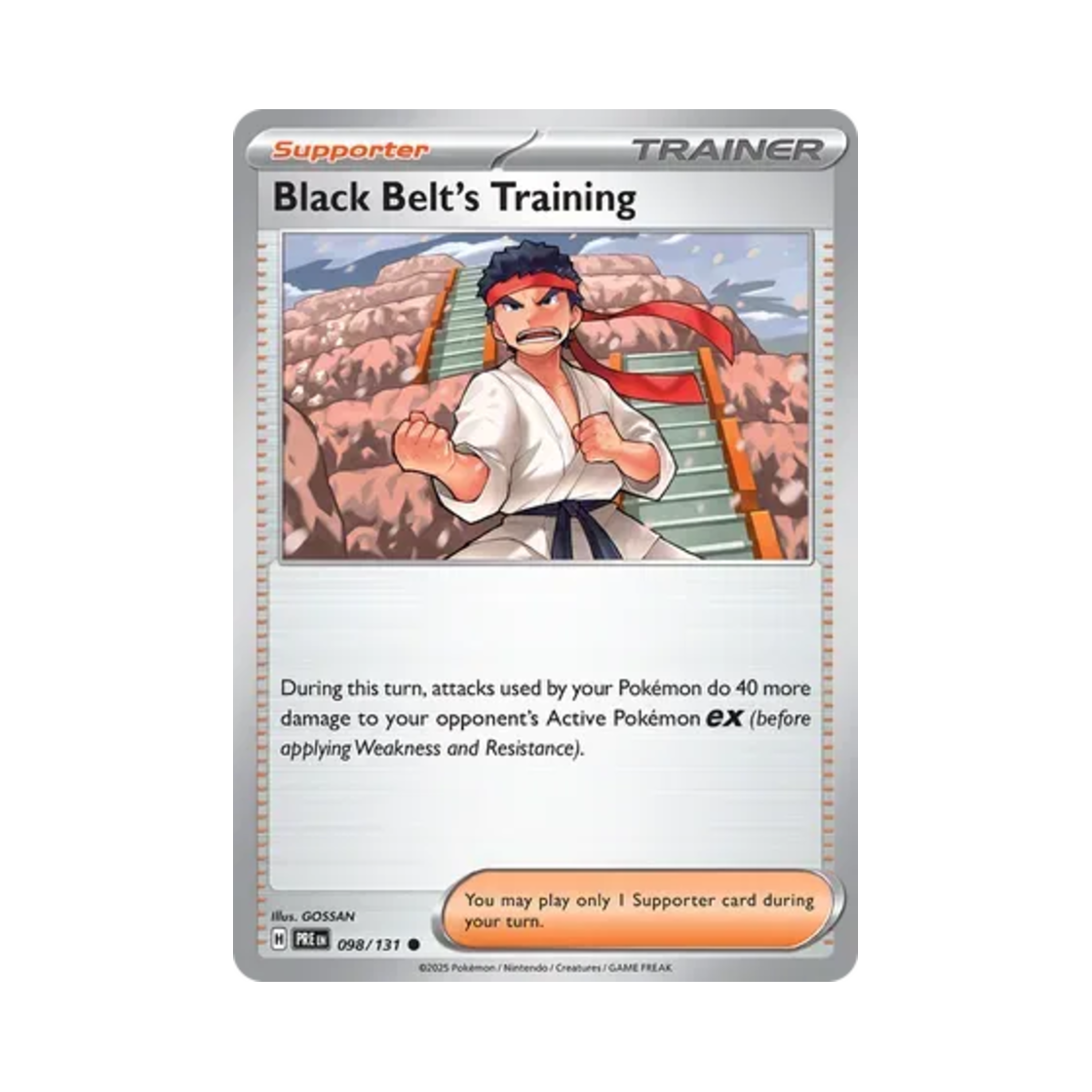 PRE098/131 Pokemon TCG Black Belt's Training C Prismatic Evolutions (English Ver.)