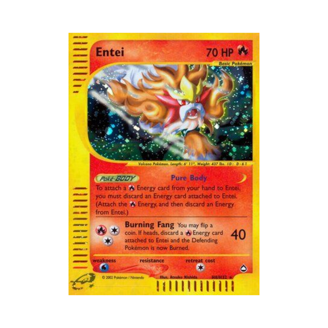 포켓몬 TCG 앤테이 RH 아쿠아폴리스 (영문판)(Pokemon TCG Entei RH Aquapolis (English Ver.)) - 1