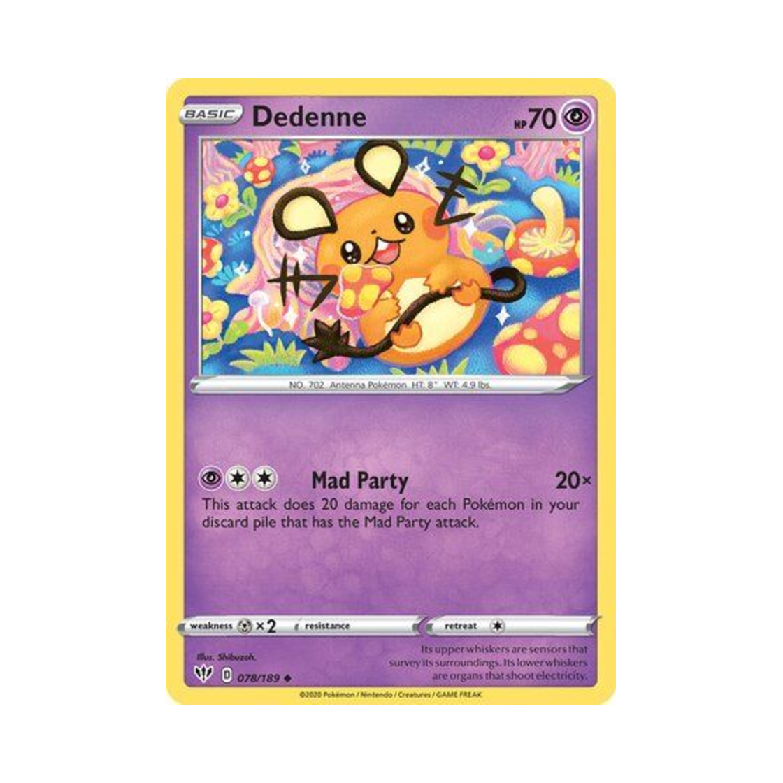포켓몬 TCG 데덴네 U 다크니스 어블레이즈 (영문판)(Pokemon TCG Dedenne U Darkness Ablaze (English Ver.)) - 1