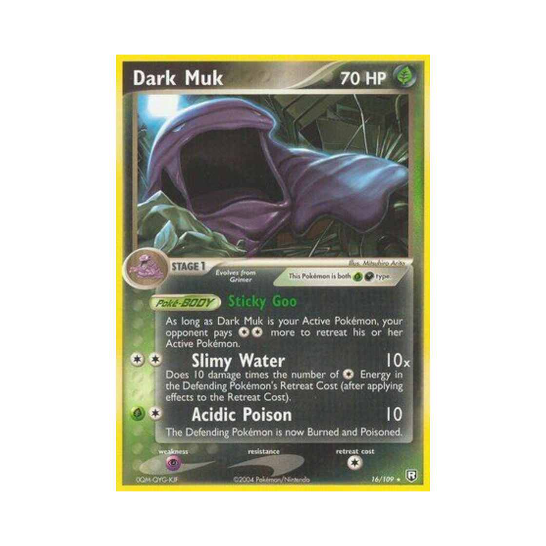 포켓몬 TCG 다크 질뻐기 R EX 로켓단 리턴즈 (영문판)(Pokemon TCG Dark Muk R EX Team Rocket Returns (English Ver.)) - 1