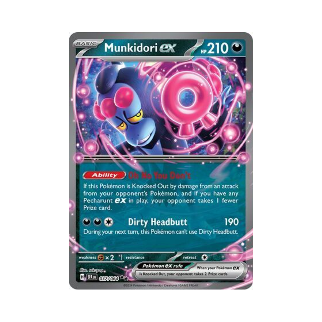포켓몬 TCG 이야후 ex DR 슈라우디드 페이블 (영문판)(Pokemon TCG Munkidori ex DR Shrouded Fable (English Ver.)) - 1