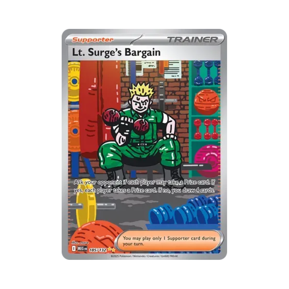 포켓몬 TCG 마티스의 거래 SIR 메가 에볼루션 (영문판)(Pokemon TCG Lt. Surge's Bargain SIR Mega Evolution (English Ver.)) - 1