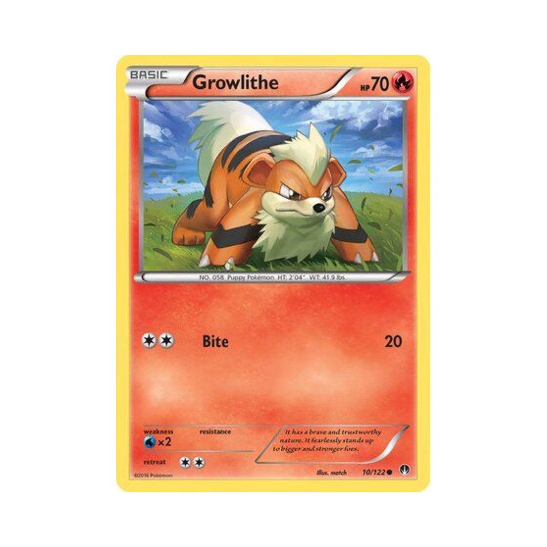 포켓몬 TCG 가디 C 브레이크포인트 (영문판)(Pokemon TCG Growlithe C BREAKpoint (English Ver.)) - 1