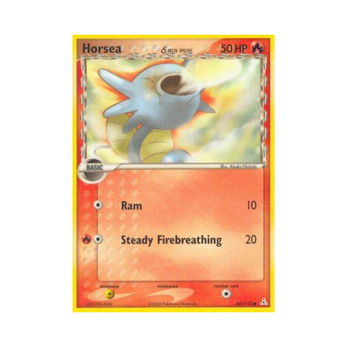 포켓몬 TCG 쏘드라 C EX 홀론 팬텀 (영문판)(Pokemon TCG Horsea C EX Holon Phantoms (English Ver.)) - 1