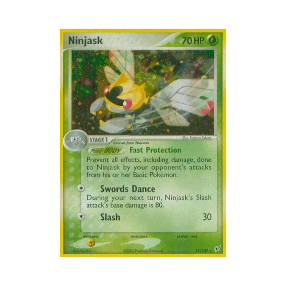 포켓몬 TCG 아이스크 RH EX 테오키스 (영문판)(Pokemon TCG Ninjask RH EX Deoxys (English Ver.)) - 1