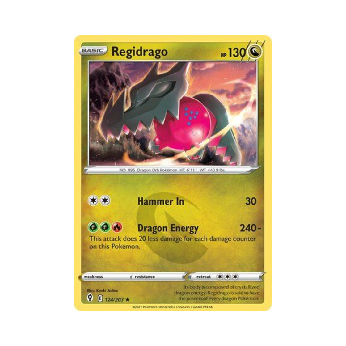 포켓몬 TCG 레지드래고 RH 이볼빙 스카이즈 (영문판)(Pokemon TCG Regidrago RH Evolving Skies (English Ver.)) - 1