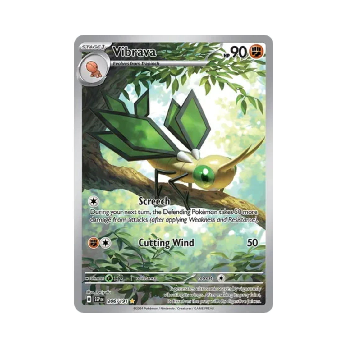 포켓몬 TCG 비브라바 IR 서징 스파크 (영문판)(Pokemon TCG Vibrava IR Surging Sparks (English Ver.)) - 1