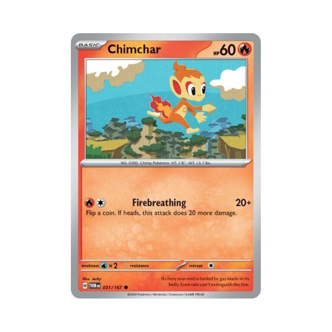 포켓몬 TCG 불꽃숭이 C 트와일라잇 마스커레이드 (영문판)(Pokemon TCG Chimchar C Twilight Masquerade (English Ver.)) - 1
