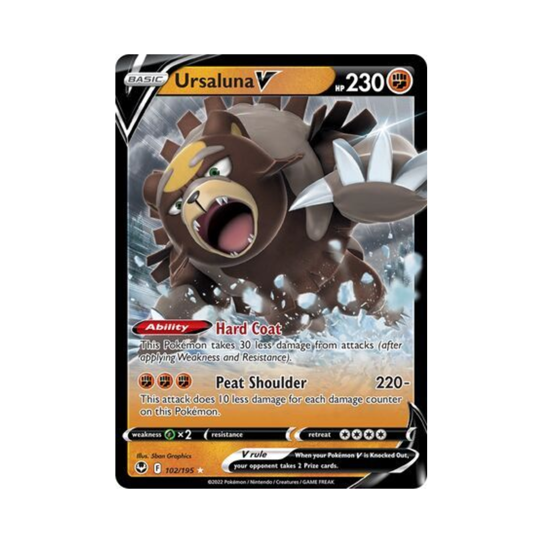 포켓몬 TCG 다투곰 V HRV 실버 템페스트 (영문판)(Pokemon TCG Ursaluna V HRV Silver Tempest (English Ver.)) - 1
