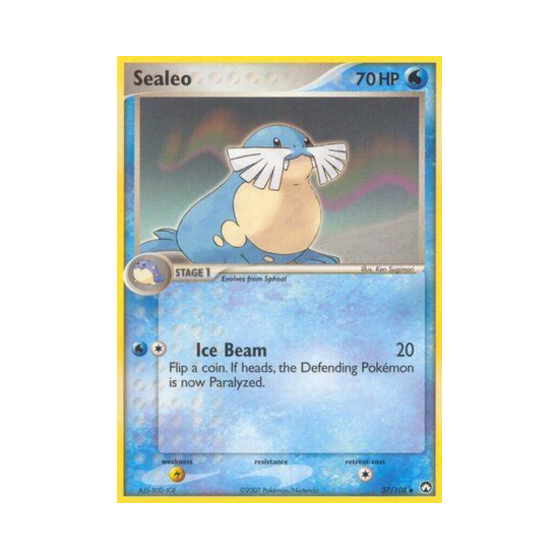포켓몬 TCG 씨레오 U EX 파워 키퍼스(영문판)(Pokemon TCG Sealeo U EX Power Keepers (English Ver.)) - 1