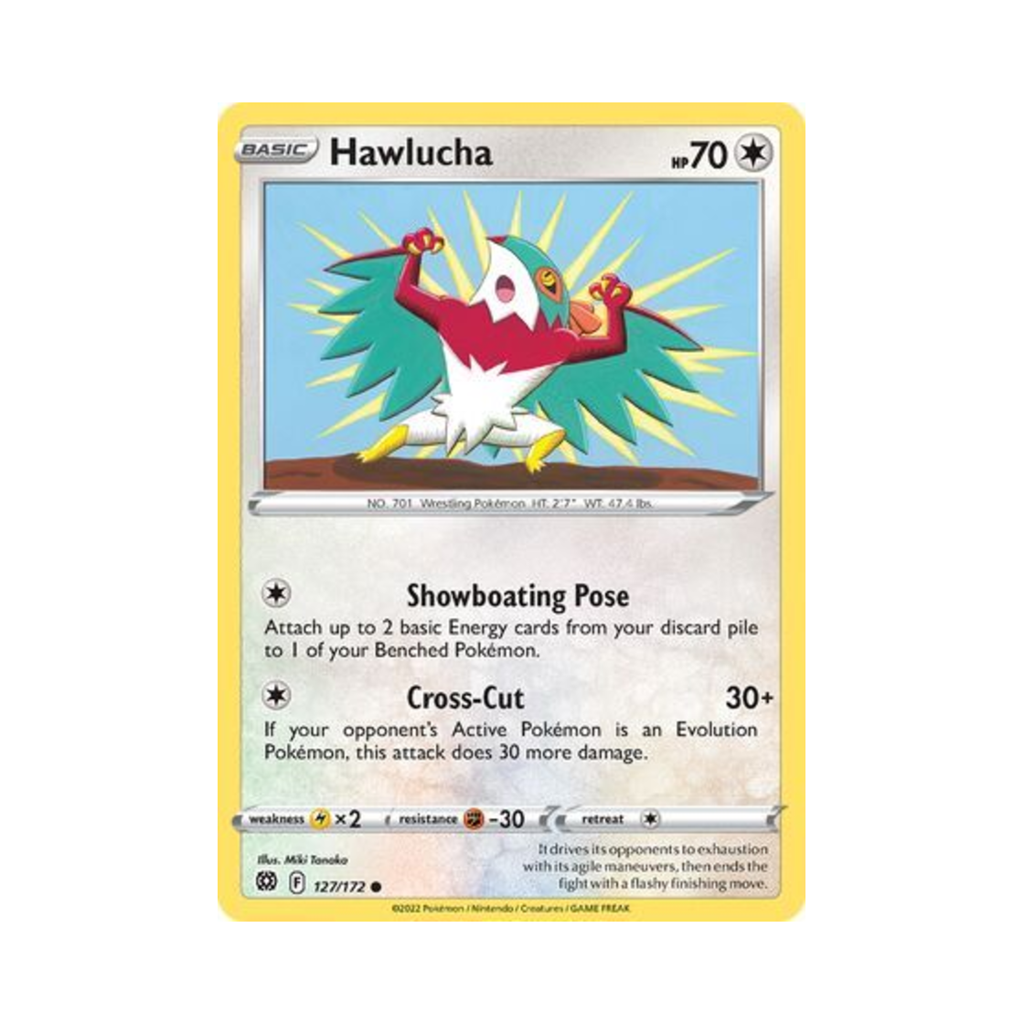 포켓몬 TCG 루차불 C 브릴리언트 스타즈 (영문판)(Pokemon TCG Hawlucha C Brilliant Stars (English Ver.)) - 1