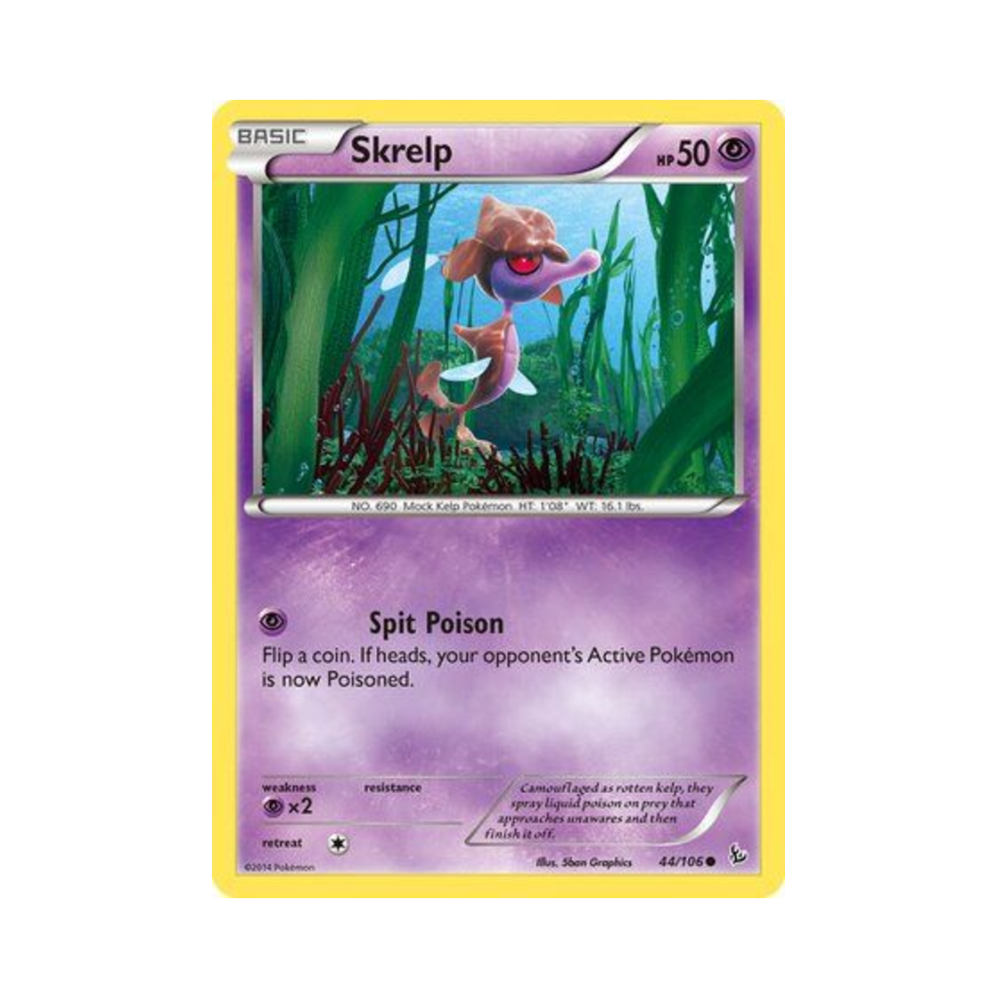 포켓몬 TCG 수레기 C 플래시파이어 (영문판)(Pokemon TCG Skrelp C Flashfire (English Ver.)) - 1