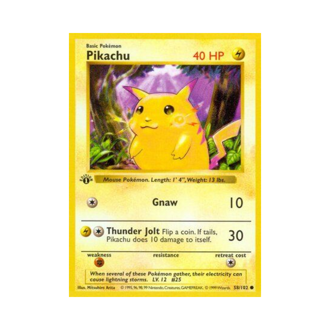 BS58/102 Pokemon TCG Pikachu C Base Set (English Ver.)