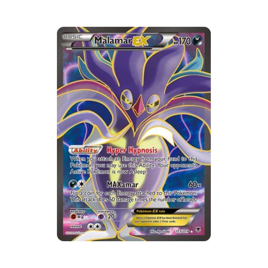 포켓몬 TCG 칼라마네로 EX RU 팬텀 포스 (영문판)(Pokemon TCG Malamar EX RU Phantom Forces (English Ver.)) - 1