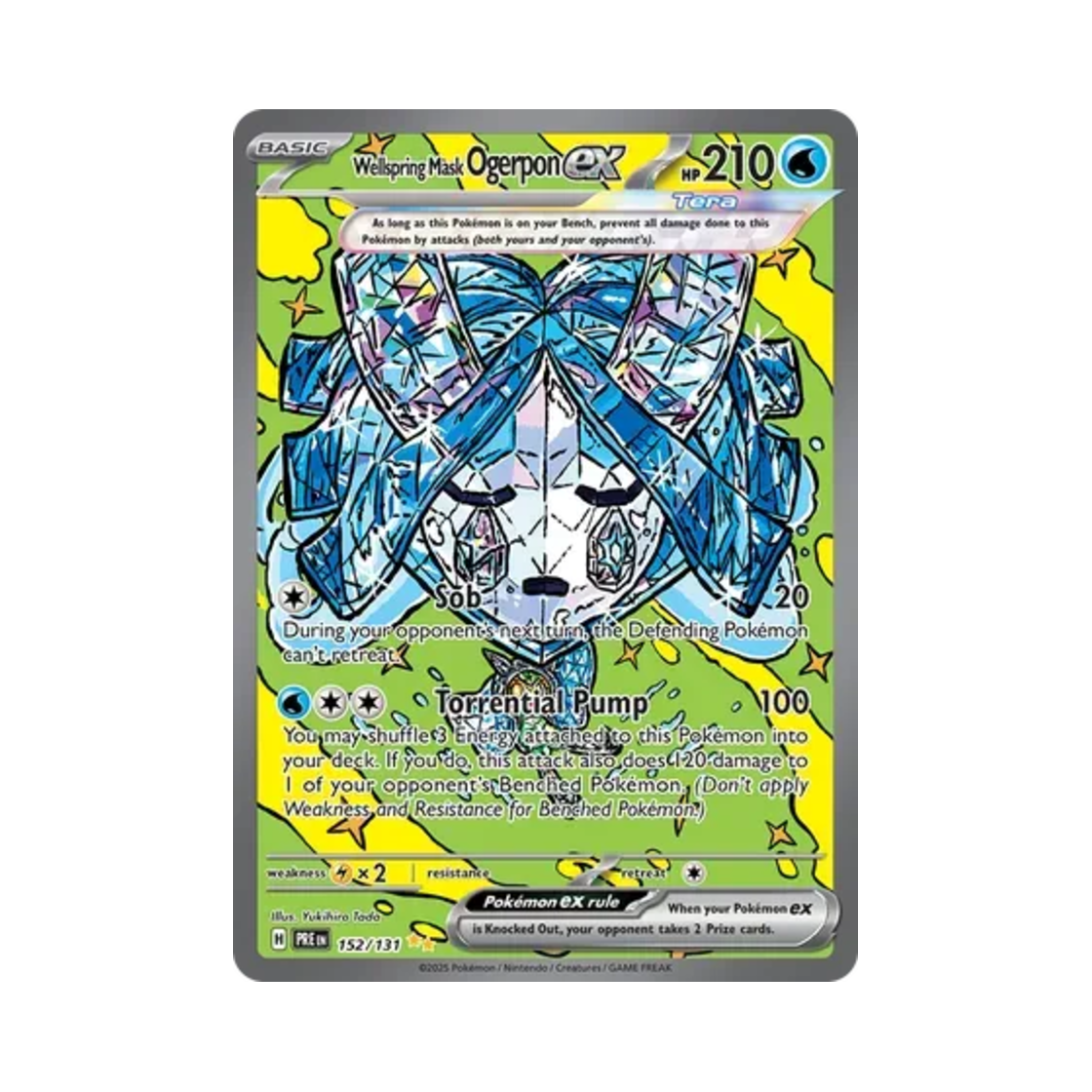 포켓몬 TCG 오거폰 우물의 가면 ex SIR 프리즈매틱 에볼루션즈 (영문판)(Pokemon TCG Wellspring Mask Ogerpon ex SIR Prismatic Evolutions (English Ver.)) - 1